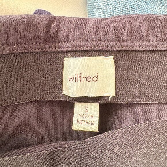 Aritzia Wilfred Vespa Ruched Midi Skirt with Thigh Slit Black Size Small - Picture 7 of 8